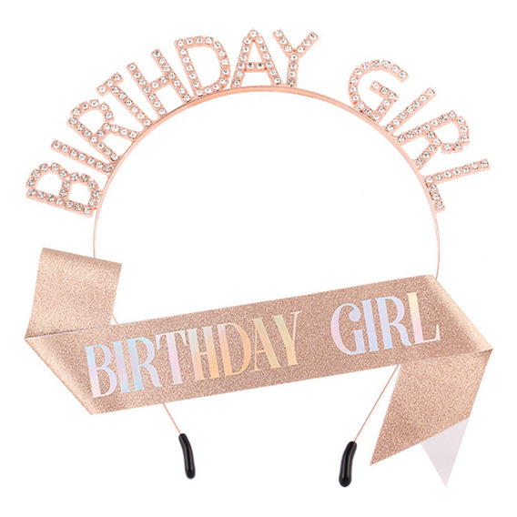 Tiara Y Faja De Feliz Cumpleaños Birthday Girl