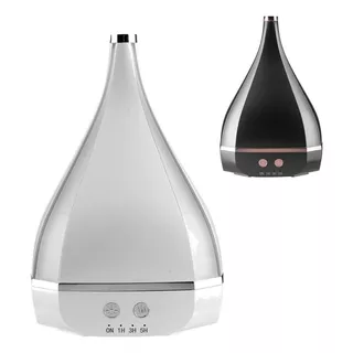 Difusor Humidificador Ultrasonico Aromatiza Metalizado Led Color Metalizado Blanco/plateado Grande Dh012