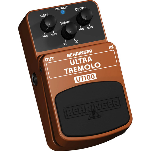 Behringer Ut100 Ultra Tremolo Pedal De Tremolo Clasico Color Marrón