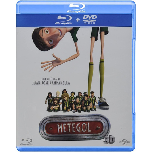 Metegol Blu Ray (3d + 2d) + Dvd Película Nuevo
