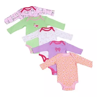 Set 5 Bodys Bodies Carters Bebé Manga Larga / Mamelucos