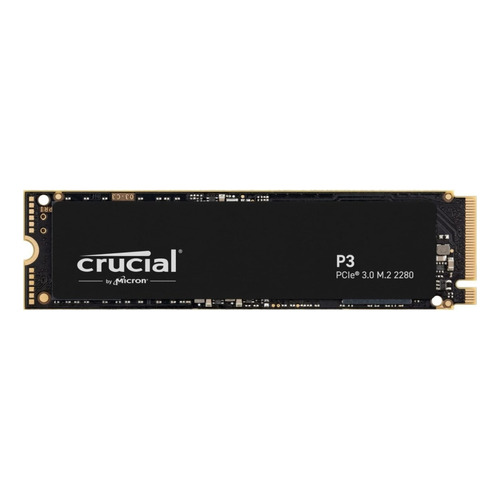 Disco Solido Nvme 1tb Pcie 3.0 M.2 2280 Crucial P3 3500 Mbps Color Negro