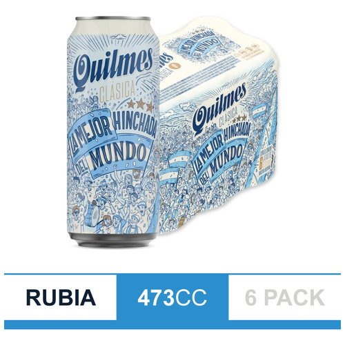 Cerveza Quilmes Hinchada 473ml X6