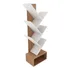 Biblioteca Librero Repisa Estanteria - 050x140x032 - 1726 Color Almendra/Blanco