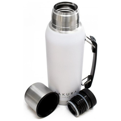Termo Sakura 1l Tapón Cebador Acero Inox 26770b/w Bazarnet P