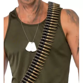 Cinturon De Balas Militar Guerrillero Disfraz