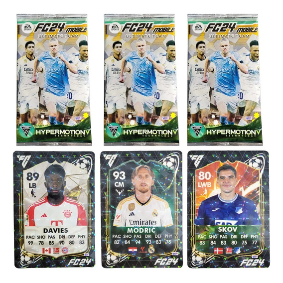 150 Cartas Fútbol Fifa 24 Mobile Coleccionables Holográficas