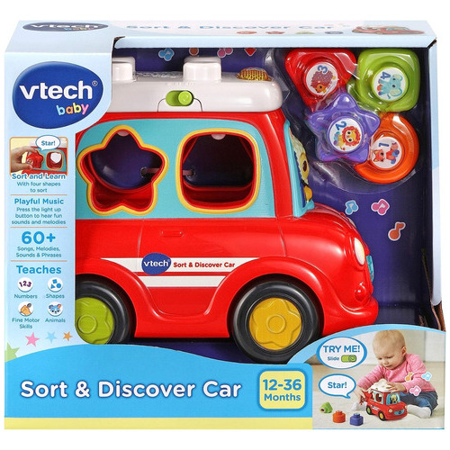 Vtech Mi Coche Con Figuras Geometricas