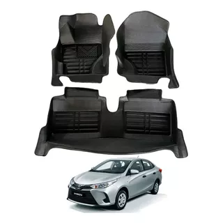 Funda De Piso 3d Toyota Yaris 2016-24 Calce Perfecto