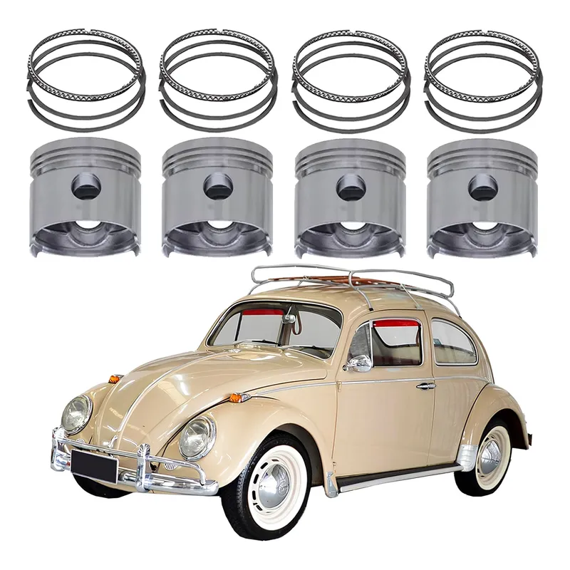 Jogo Pistao Com Aneis Std Fusca 1600 Ar 1969 A 1971