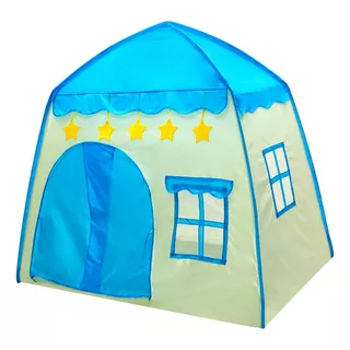 Carpa Para Niños Castillo Azul Con Luces