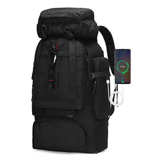 Mochila Táctica Militare Bolso Campismo Impermeable Uso Rudo Impermeable Gran Capacidad Con Carga Usb Para Deporte Senderismo/montañismo/viaje