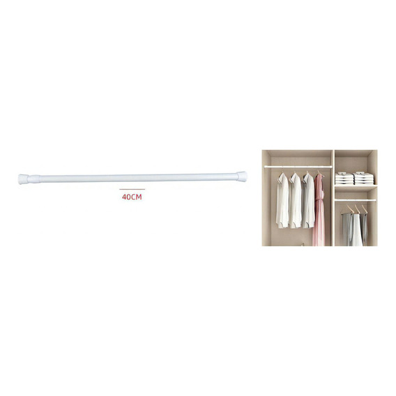 Barra Extensible Blanca  40 -  70 Cm Color Blanco