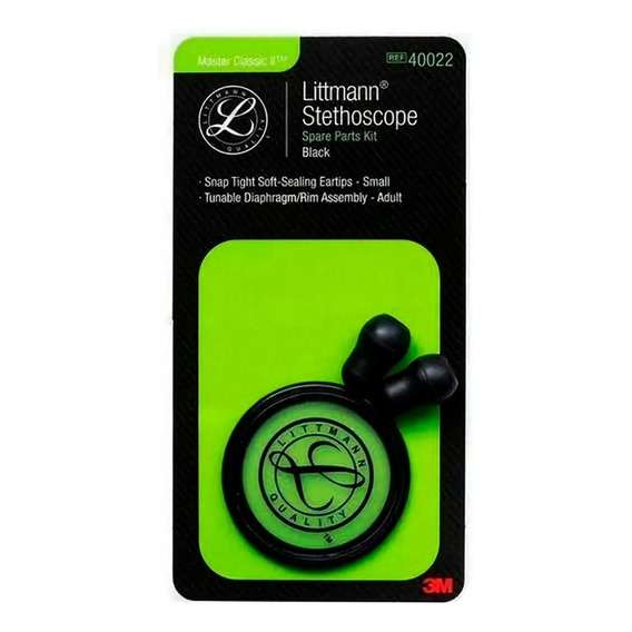 Kit De Repuesto Color Negro Para Littmann Classic