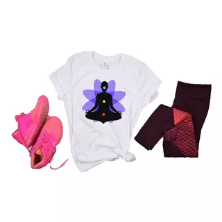 Remera Dama Mujer Namaste Meditación Yogas Homm #25