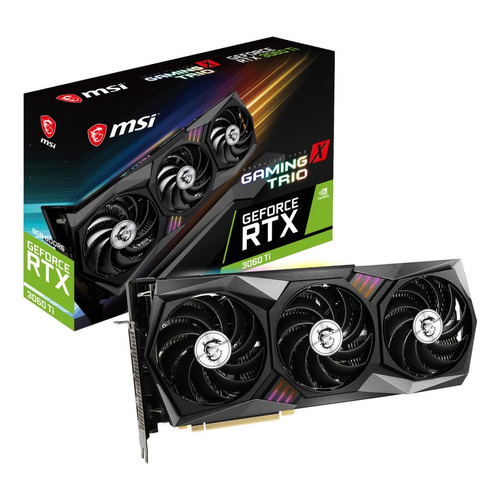 Placa de video Nvidia MSI  Gaming X Trio GeForce RTX 30 Series RTX 3060 Ti GEFORCE RTX 3060 TI GAMING X TRIO 8GB