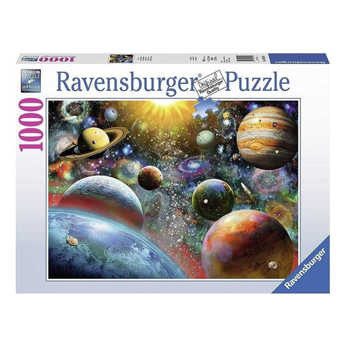 Rompecabezas Ravensburger Classic Vista Desde el Espacio 19858 de 1000 piezas