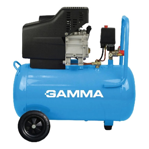 Compresor De Aire Gamma G2852ar 1,5 Hp 25 L 220 V - 50 Hz Color Celeste Fase eléctrica Monofásica