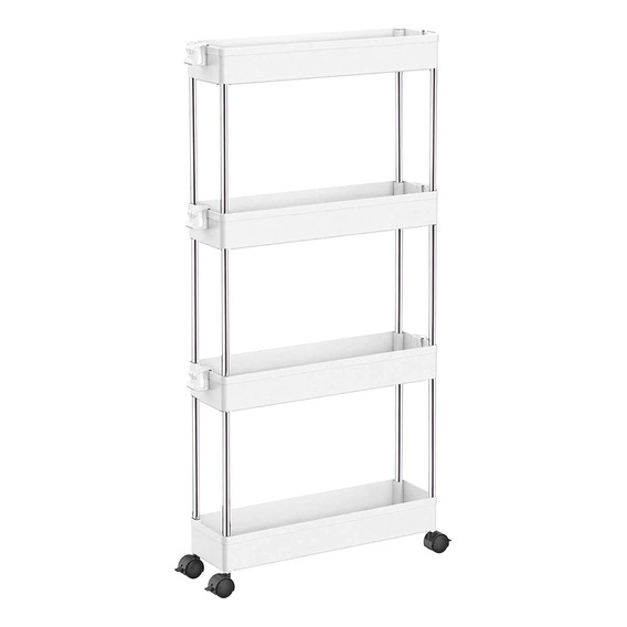 Carrito Organizador Estante 4 Niveles Ganchos P/cocina Baño