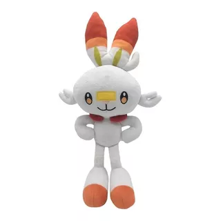 Pelúcia Pokémon Coelho Scorbunny Anime Japonês