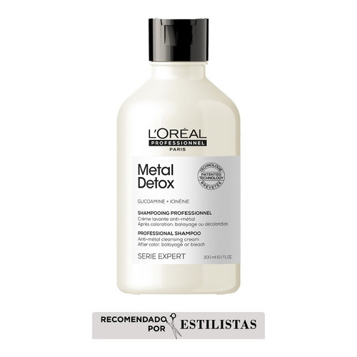 Shampoo Cabello Dañado C/ Color Metal Detox 300ml Loréal Pro