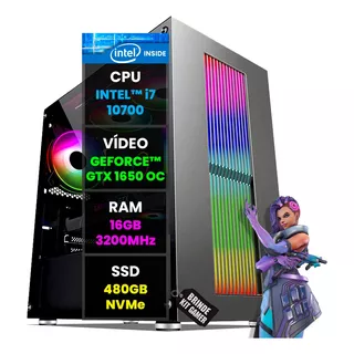Pc Gamer Computador Completo Intel I7 Placa Gtx Ssd M2 Nvme