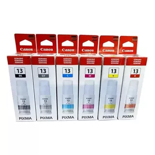 Kit 6 Botella Tinta Compatible Con Gi-13 Para Pixma G510 G61