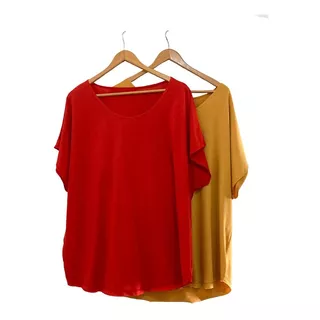 Remeras Oversize Super Grandes Mujer Pack X 3 Talles 6/7/8