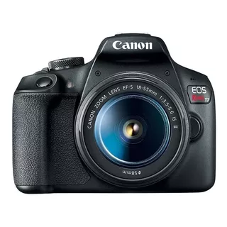  Canon Eos Kit T7+ + Lente 18-55mm Is Ii Dslr Cor  Preto