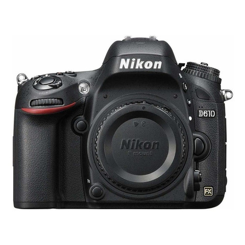  Nikon D610 DSLR color  negro