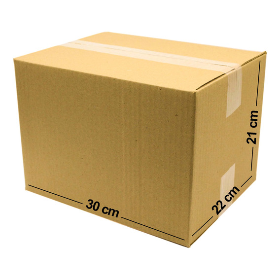 Caja Carton E-commerce 30x23x21 Cm Envios Paquete 10 Piezas