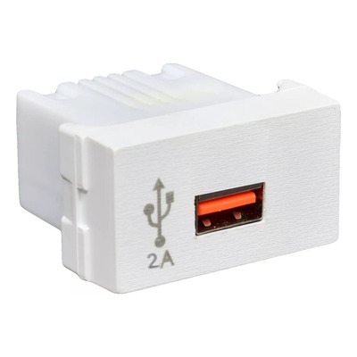 Modulo Toma Usb Simple 2amp Carga Rapida Celular Apto Jeluz