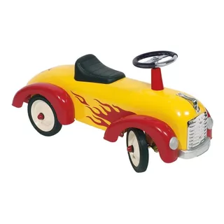 Montable Para Niños Speedster Vintage De Metal Flamas Fire