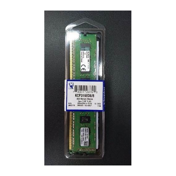 Memoria RAM 8GB 1 Kingston KCP316ED8/8