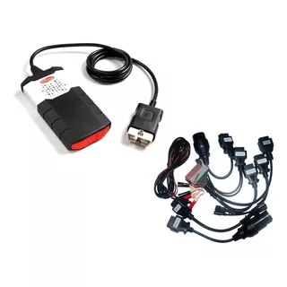 Escáner Automotriz Multimarca Delphi Bt Usb + Juego 8 Cables