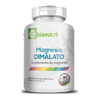 Magnesio Dimalato 30 Cápsulas 500mg Sabor Natural