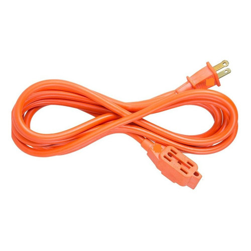 Extensión Eléctrica 4 Metros Naranjada Color Naranja 127V/220V