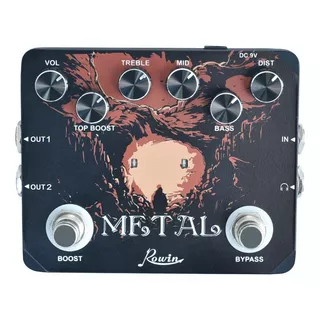 Pedal De Efeito Rowin Ltl-03  Preto/bege