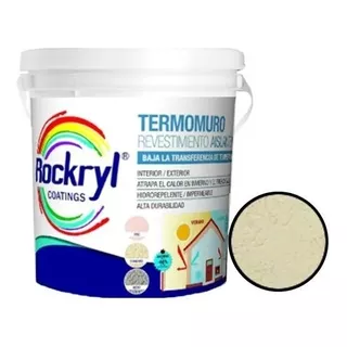 Pintura Aislante Termica Rockryl Termomuro 20l Colores Suave