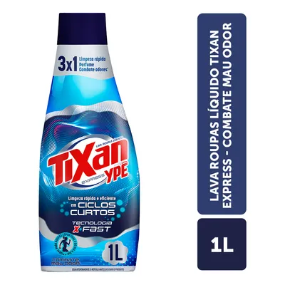 Lava-roupas Líquido Tixan Ypê X Fast - Controle Odor 1l 2