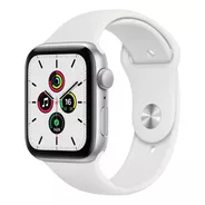 Apple Watch Se (gps, 44mm) - Caja De Aluminio Color Plata - Correa Deportiva Blanca
