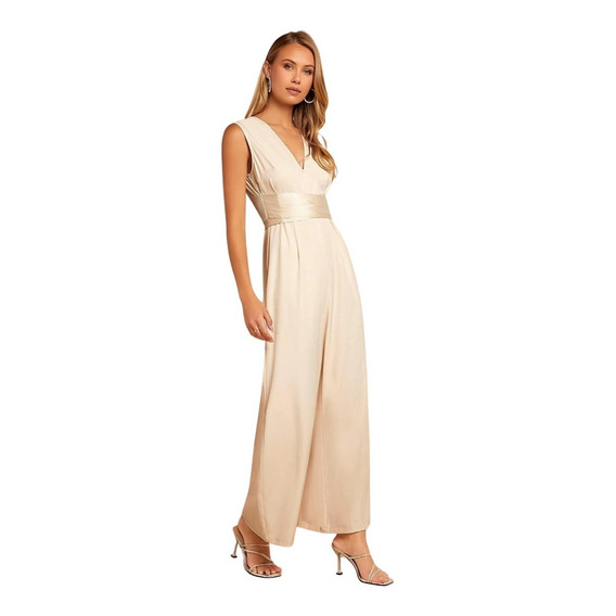 Entero Jumpsuit Mono Fiesta Crema El 102