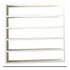 Organizador expositor de esmaltes de uñas Tx Mdf blanco de 67 x 64 pulgadas