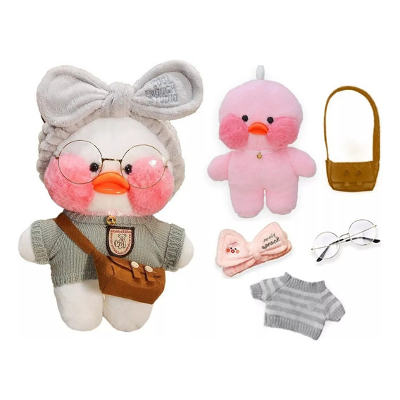 Pato Lalafanfan Peluche 30cm Tiktok Kawaii Patito Juguetes