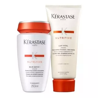 Kerastase Nutritive Sh. Bain Satin 1 250ml + Fondant 200ml