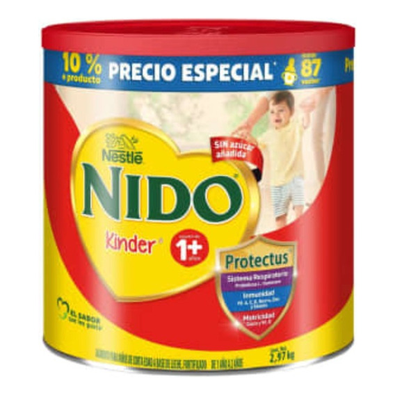 Leche En Polvo Nido Kinder Nestle Protectus Lata 2.97kg