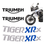 Kit Adesivos Tanque Triumph Tiger 800 Xrx Moto Branca