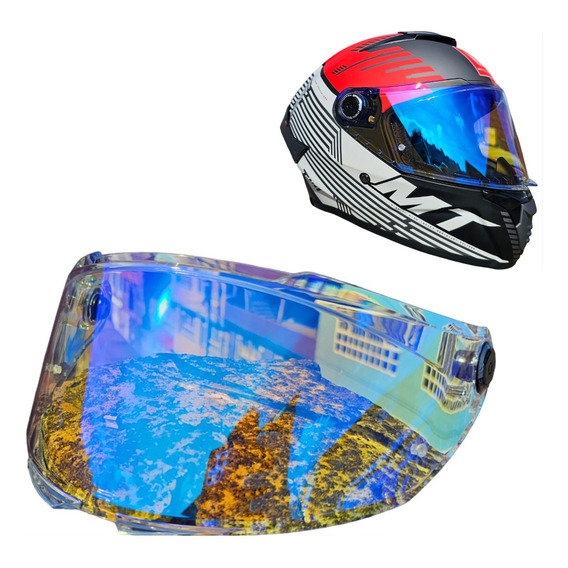 Visor Para Casco Mt Thunder 4 V-28b Lujo