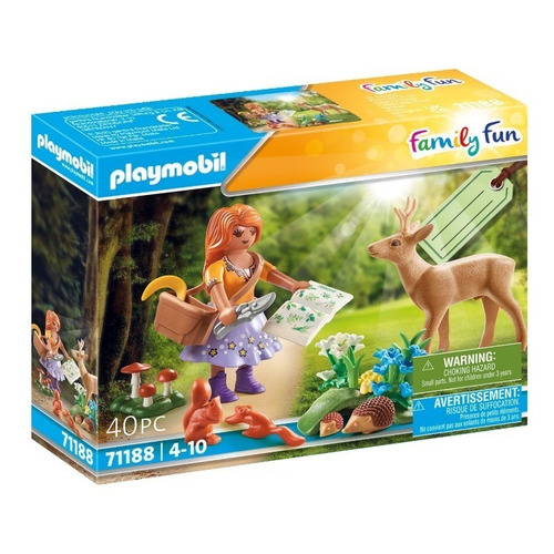 Figura Armable Playmobil Family Fun Botánica 40 Piezas 3+