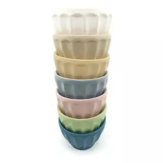Compotera Bowl Ceramica Vainilla Colores 300 Cc Pack X36